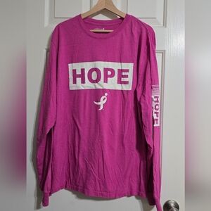 Pink Long Sleeve 'Hope' Shirt